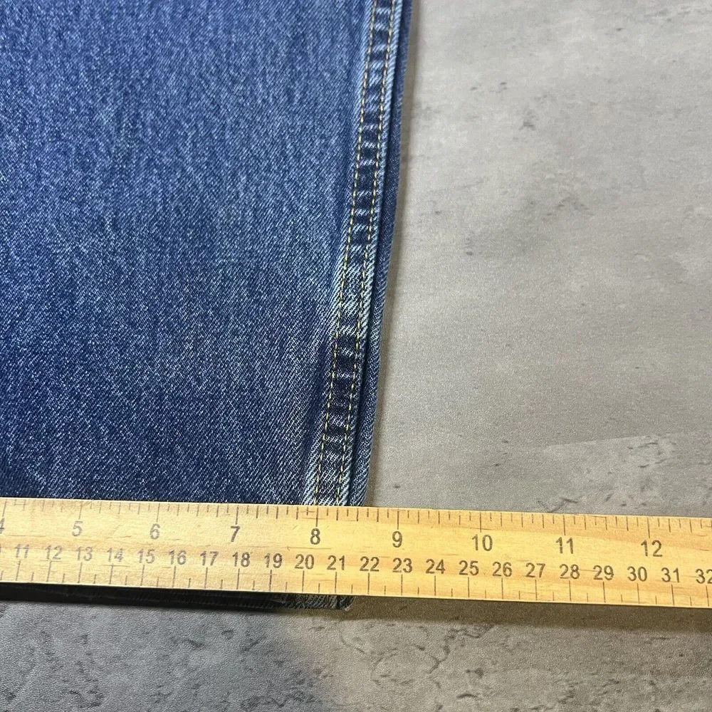 Levi's 505 Blue Jeans 38x34 Fit 38x33 Faded Denim Regular‎ Straight Fit Medium
